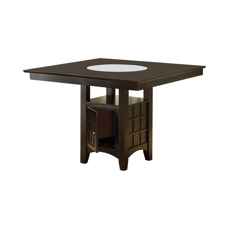 Pemberly Row 7-piece Square Counter Height Dining Set in Cappuccino
