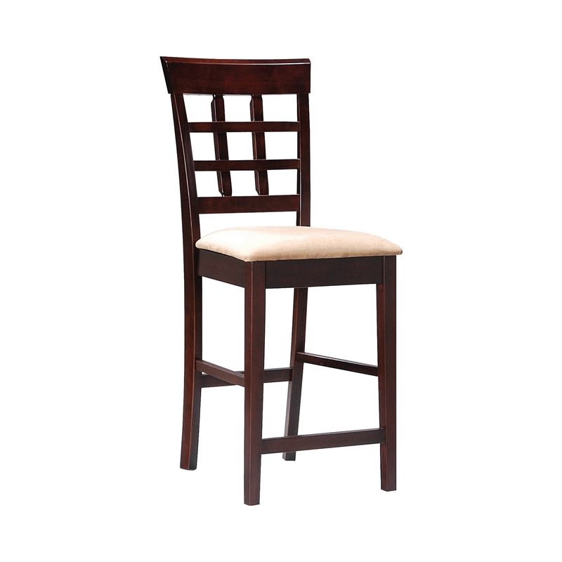 Pemberly Row 7-piece Square Counter Height Dining Set in Cappuccino