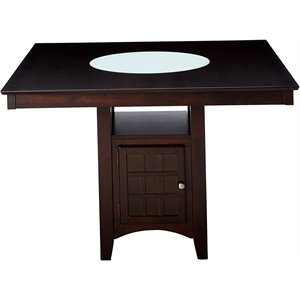 Pemberly Row 52-inch Counter Height Dining Table in Cappuccino