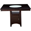 Pemberly Row 52-inch Counter Height Dining Table in Cappuccino