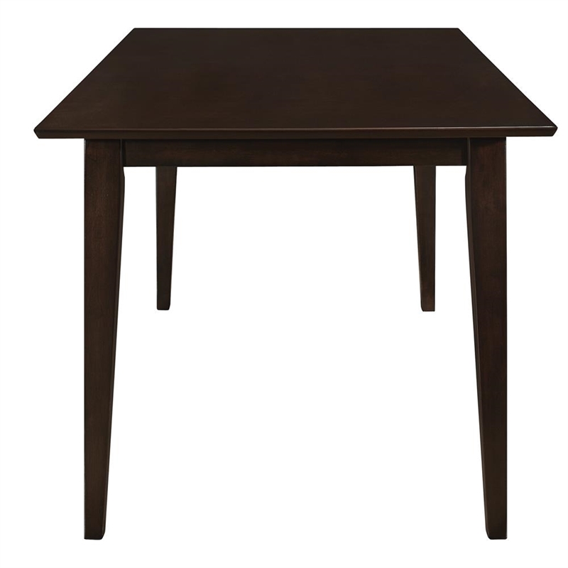 Pemberly Row Rectangular 59-inch Wood Dining Table in Cappuccino