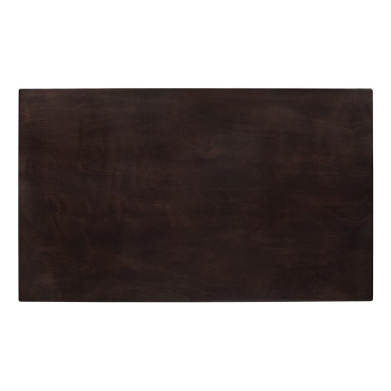 Pemberly Row Rectangular 59-inch Wood Dining Table in Cappuccino