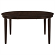 Pemberly Row Oval 60-inch Extension Leaf Dining Table in Cappuccino