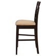 Pemberly Row Lattice Back Counter Chair Set of 2 in Cappuccino