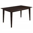 Pemberly Row 5-piece Cushion Back 59-inch Dining Set in Cappuccino
