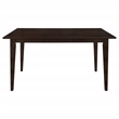 Pemberly Row 5-piece Cushion Back 59-inch Dining Set in Cappuccino