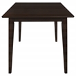 Pemberly Row 5-piece Cushion Back 59-inch Dining Set in Cappuccino
