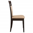 Pemberly Row 5-piece Cushion Back 59-inch Dining Set in Cappuccino