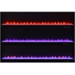 Pemberly Row TV Stand Fireplace with Bluetooth Speaker in Black High Gloss