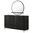 Pemberly Row 8-Drawer Dresser with Mirror and Jewelry Tray in Black