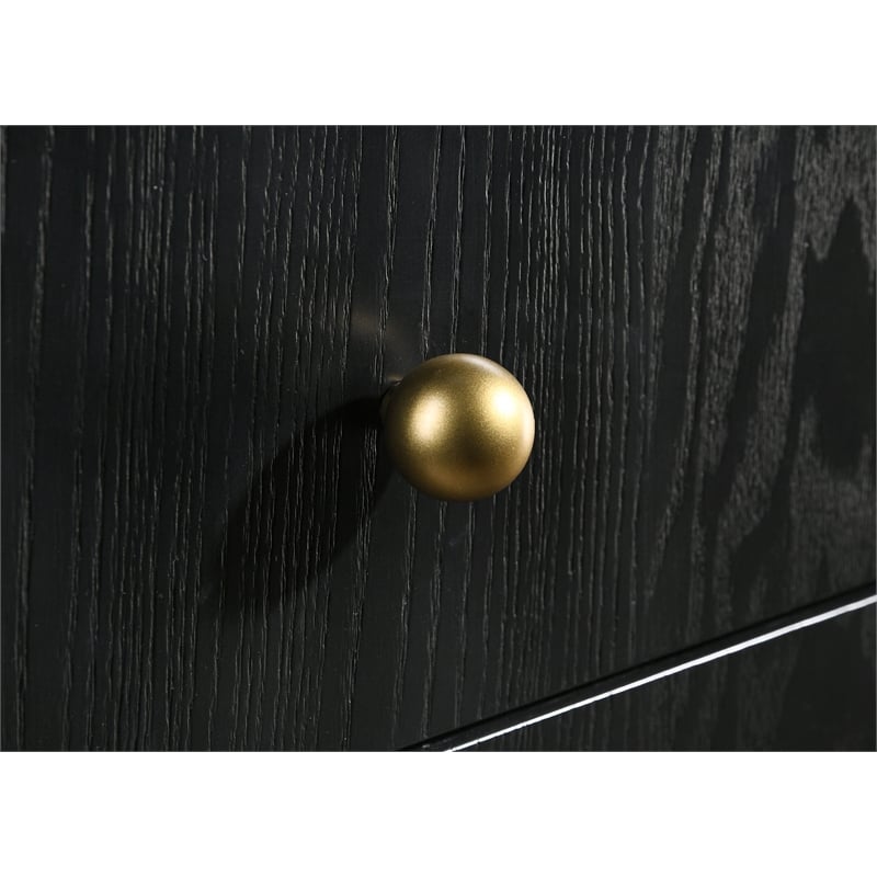 Pemberly Row 8-Drawer Dresser with Mirror and Jewelry Tray in Black
