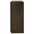 Pemberly Row 7-Drawer Transitional Wood Dresser Cabinet in Dark Oak