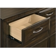 Pemberly Row 7-Drawer Transitional Wood Dresser Cabinet in Dark Oak