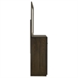 Pemberly Row 7-Drawer Transitional Dresser and Mirror Set in Dark Oak