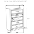Pemberly Row 5-Drawer Transitional Wood Chest of Drawers in Dark Oak
