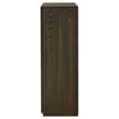 Pemberly Row 5-Drawer Transitional Wood Chest of Drawers in Dark Oak