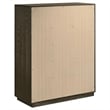 Pemberly Row 5-Drawer Transitional Wood Chest of Drawers in Dark Oak