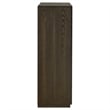 Pemberly Row 5-Drawer Transitional Wood Chest of Drawers in Dark Oak