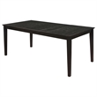 Pemberly Row 5-piece Rectangular Extension Leaf Dining Set in Black