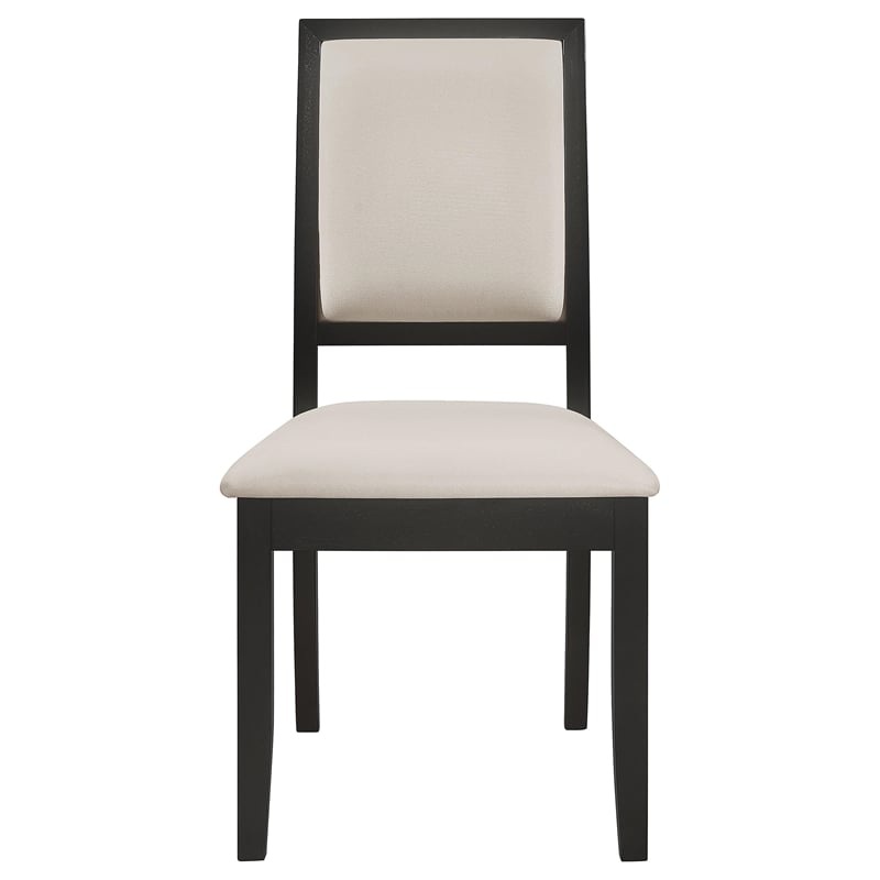 Pemberly Row 5-piece Rectangular Extension Leaf Dining Set in Black