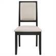 Pemberly Row 5-piece Rectangular Extension Leaf Dining Set in Black