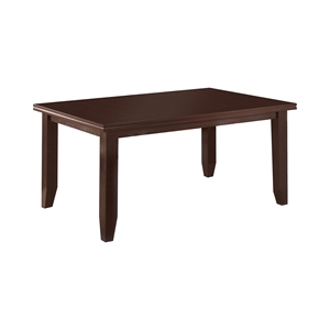 Pemberly Row Rectangular 66-inch Wood Dining Table in Cappuccino
