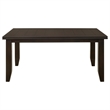 Pemberly Row Rectangular 66-inch Wood Dining Table in Cappuccino
