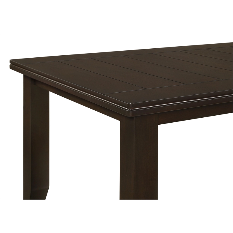 Pemberly Row Rectangular 66-inch Wood Dining Table in Cappuccino