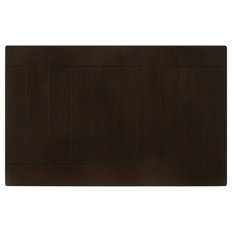 Pemberly Row Rectangular 66-inch Wood Dining Table in Cappuccino