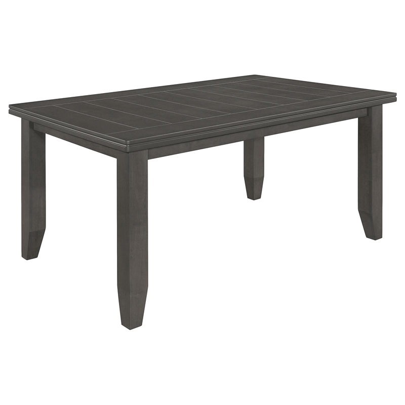 Pemberly Row 5-piece Rectangular Dining Table Set in Dark Grey