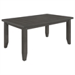 Pemberly Row 5-piece Rectangular Dining Table Set in Dark Grey