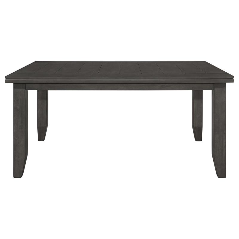 Pemberly Row 5-piece Rectangular Dining Table Set in Dark Grey