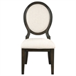 Pemberly Row 5-Piece 60-Inch Round Wood Dining Table Set in Dark Cocoa