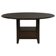 Pemberly Row 60-Inch Round Dining Table with Drawer in Dark Cocoa