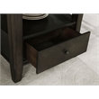 Pemberly Row 60-Inch Round Dining Table with Drawer in Dark Cocoa