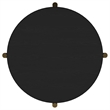 Pemberly Row 2-Piece Round Wood Coffee and End Table Set in Black