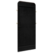Pemberly Row Cane Weave Full Length Standing Floor Mirror in Black