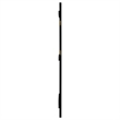 Pemberly Row Cane Weave Full Length Standing Floor Mirror in Black