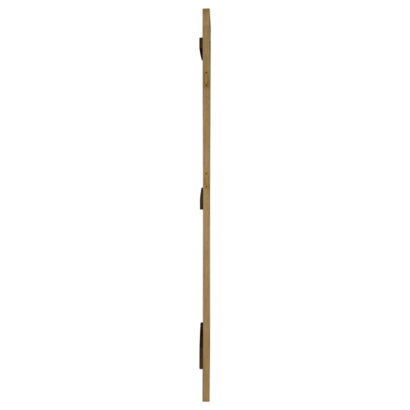 Pemberly Row Cane Weave Full Length Standing Floor Mirror in Sand Wash
