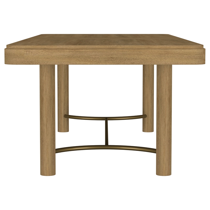 Pemberly Row 7-Piece Extension Leaf Dining Table Set in Sand Wash