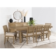 Pemberly Row 9-Piece Extension Leaf Dining Table Set in Sand Wash