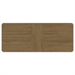 Pemberly Row 104-Inch Extension Leaf Wood Dining Table in Sand Wash