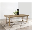 Pemberly Row 104-Inch Extension Leaf Wood Dining Table in Sand Wash