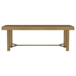 Pemberly Row 104-Inch Extension Leaf Wood Dining Table in Sand Wash