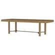 Pemberly Row 104-Inch Extension Leaf Wood Dining Table in Sand Wash