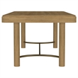 Pemberly Row 104-Inch Extension Leaf Wood Dining Table in Sand Wash