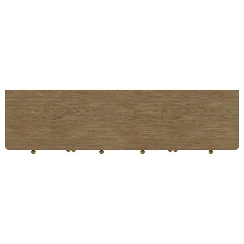 Pemberly Row 65-Inch 2-Drawer Cane Door Dining Sideboard in Sand Wash