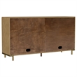 Pemberly Row 65-Inch 2-Drawer Cane Door Dining Sideboard in Sand Wash