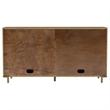 Pemberly Row 65-Inch 2-Drawer Cane Door Dining Sideboard in Sand Wash
