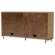 Pemberly Row 65-Inch 2-Drawer Cane Door Dining Sideboard in Sand Wash